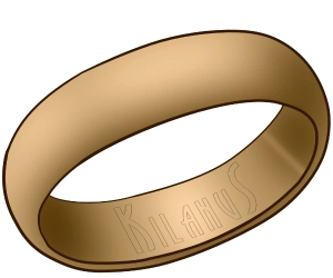 Tasainen sormusrunko.