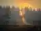 Marshland surrounded by mist